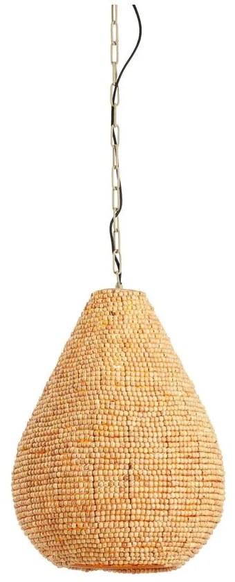 Lampadario in colore naturale con paralume in legno ø 31 cm Kabinda - Light &amp; Living