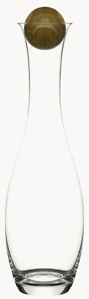 Caraffa in vetro soffiato con tappo in legno Eden, 1 L