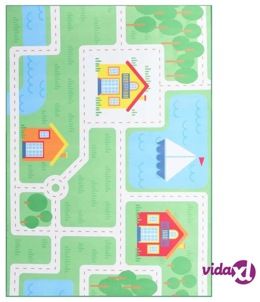 vidaXL Tappeto Stampato Multicolore 80x150 cm in Tessuto