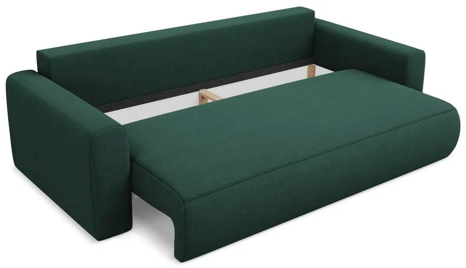 Divano verde allungabile/con contenitore 238 cm Kapua – Makamii