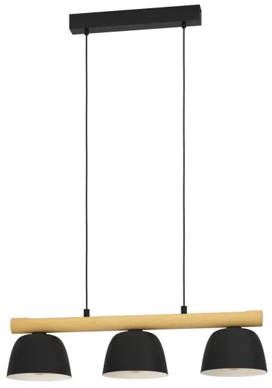 Eglo 43739 - Lampadario a sospensione con filo SHERBURN 3xE27/40W/230V