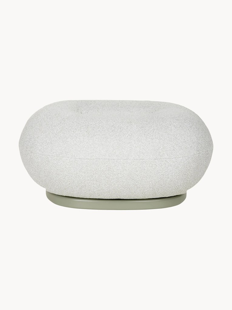 Pouf da esterno girevole in bouclé Pacha