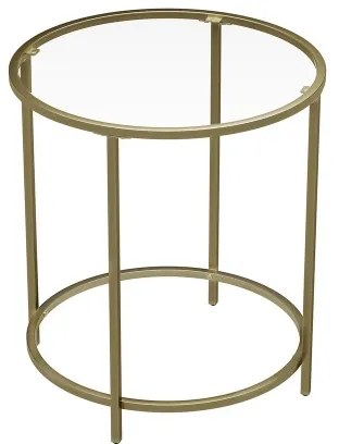 Tavolino laterale LYRA dorato