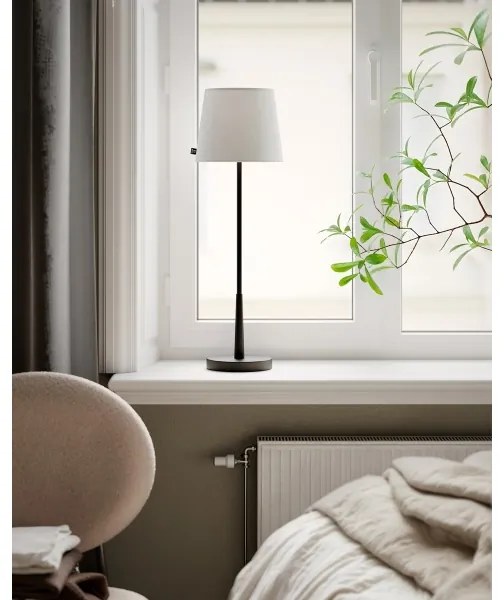 ByRydens 4002740-4002 - Lampada da tavolo LUMI 1xE27/8W/230V bianco/nero 68,5 cm