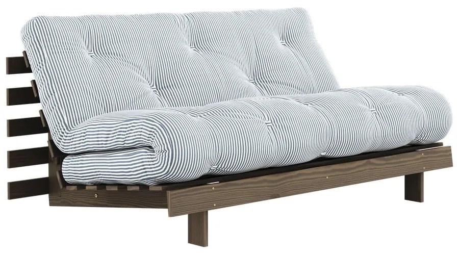 Divano letto bianco/azzurro 160 cm Roots - Karup Design