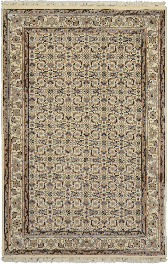 Herati Tappeto orientale 120x180 Beige (Indian) Annodato A Mano
