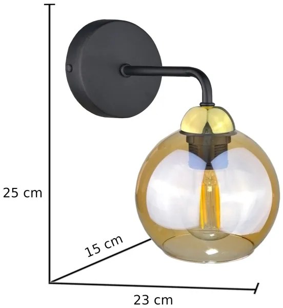 Applique MELLE GOLD 1xE27/60W/230V