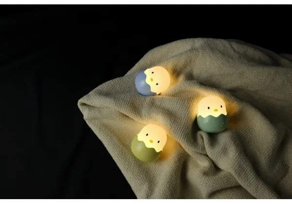 MegaLight - Lampada LED RGB dimmerabile ricaricabile per bambini EGGY EGG LED/5V