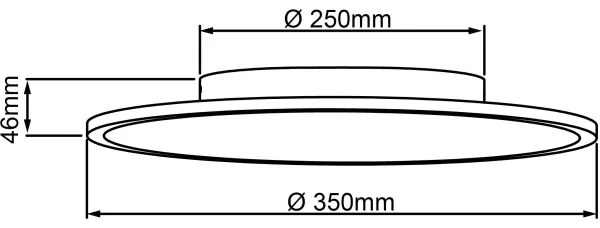 Brilliant - Plafoniera LED BUFFI LED/24W/230V diametro 35 cm 4000K