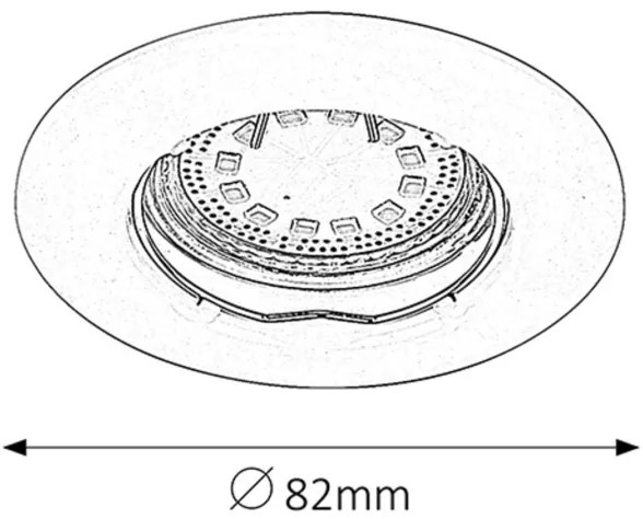 Rabalux 1048 - SET 3xLED Lampada da incasso LITE 3xGU10-LED/3W/230V
