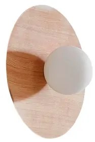 Zain Applique da Parete Wood/White - Lindby