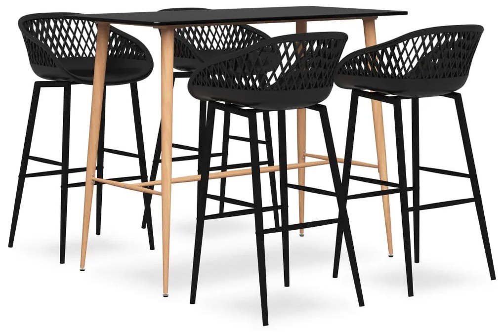 Set Da Bar 5 Pz Nero /