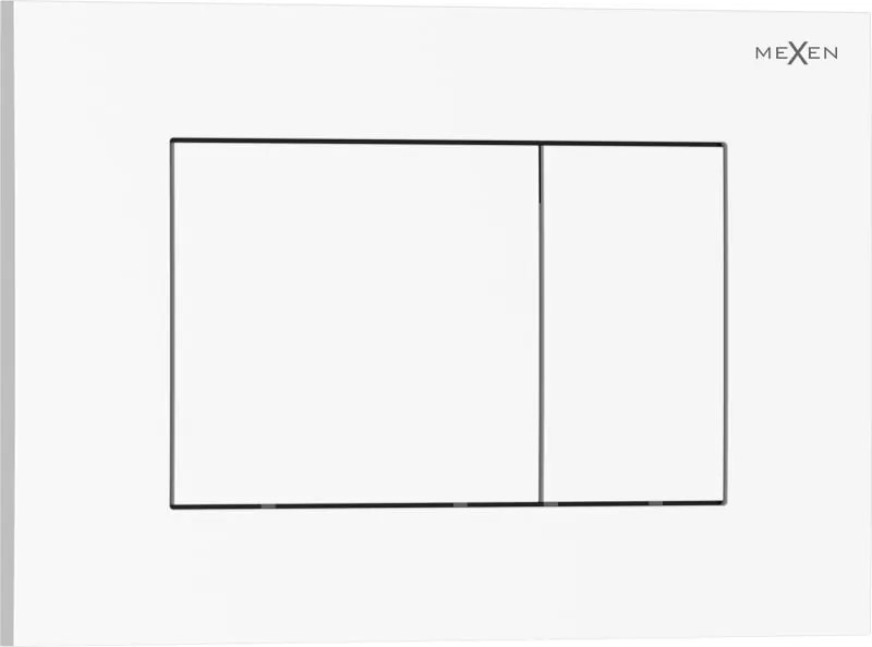 Mexen Tex 02 pulsante di scarico, bianco lucido - 6102-01