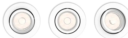 Philips 50393/31/PN - SET 3pz Lampada da incasso DONEGAL 3xGU10/5,5W/230V