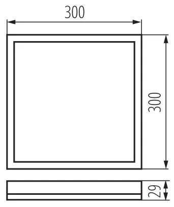 Kanlux 31533 - Plafoniera LED AZPO LED/17,5W/230V 30x30 cm IP54 nera
