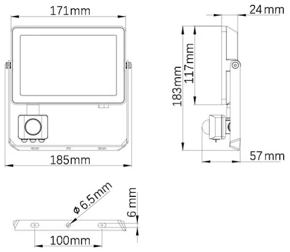 Philips - Proiettore LED da esterno con sensore PROJECTLINE LED/30W/230V IP65 4000K