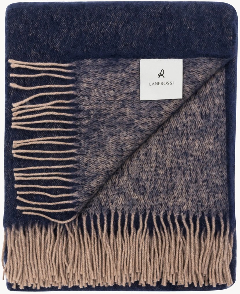 Plaid in lana vergine Rossi Story