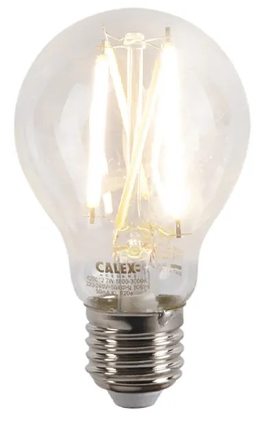 Lampada a sospensione intelligente nera con oro e vetro fumé incl. 5 WiFi A60 - Zuzanna