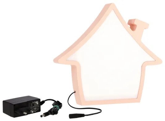 Lampada da scrivania per bambini HOUSE LED/10W/230V rosa