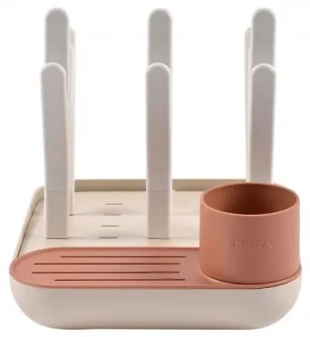 Beaba - Stendibottiglie beige/arancio