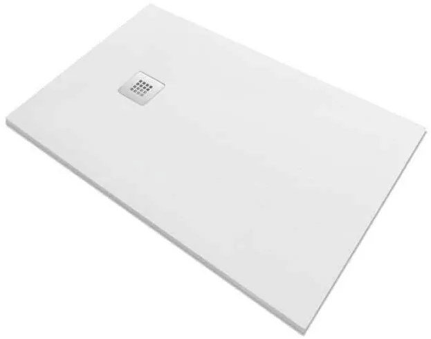 Piatto Doccia Solidstone Pietra Mineral Marmo Bianco H2.8cm