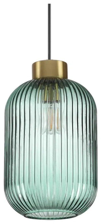 Ideal Lux - Lampadario a sospensione con filo MINT 1xE27/60W/230V diametro 20 cm verde