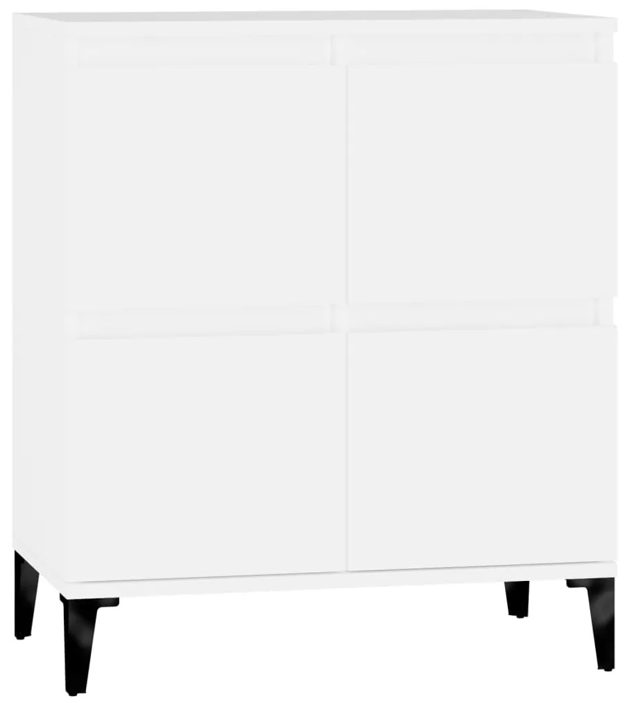 Credenza bianca 60x35x70 cm in legno multistrato