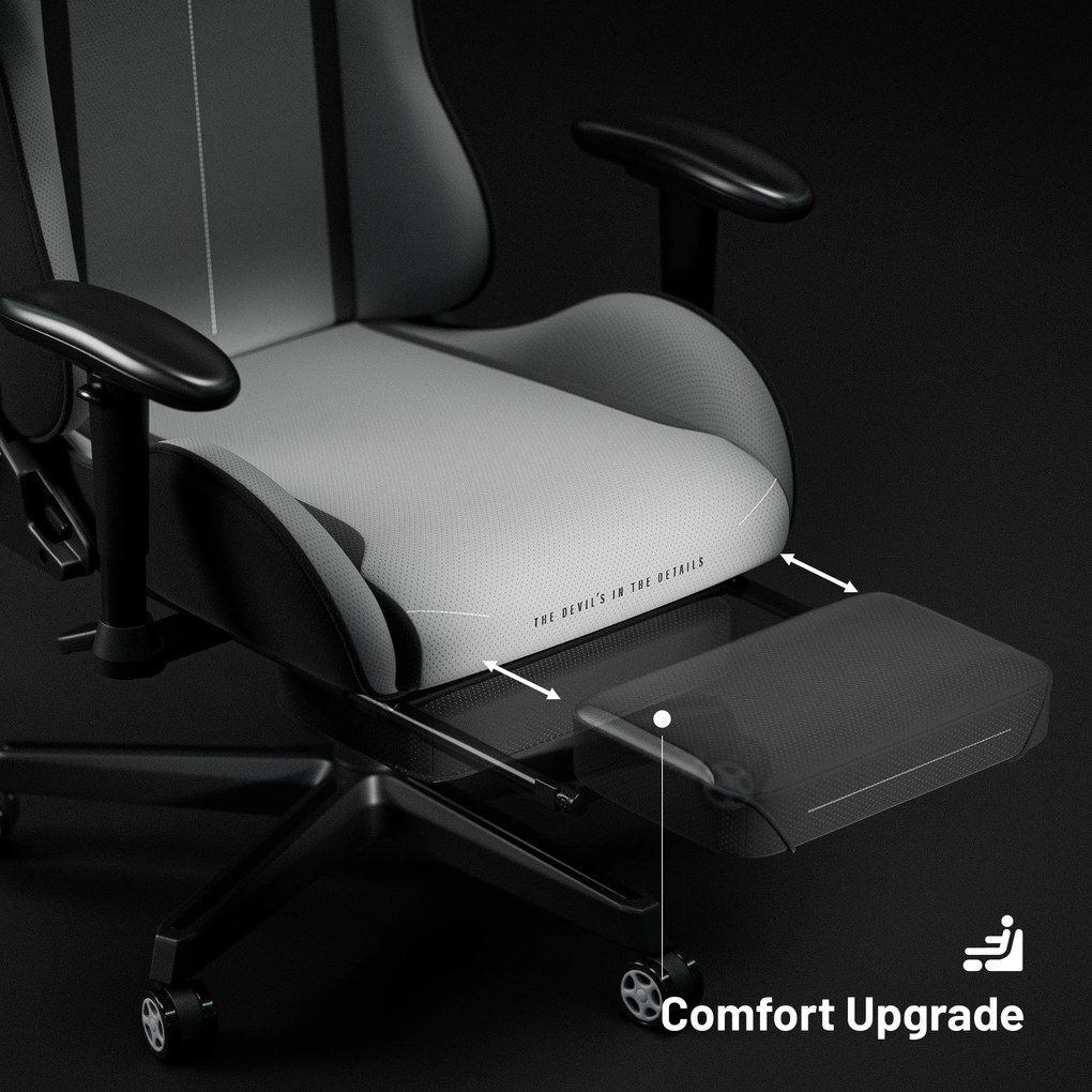 Poltrona da gaming in tessuto grigio Diablo X-Starter