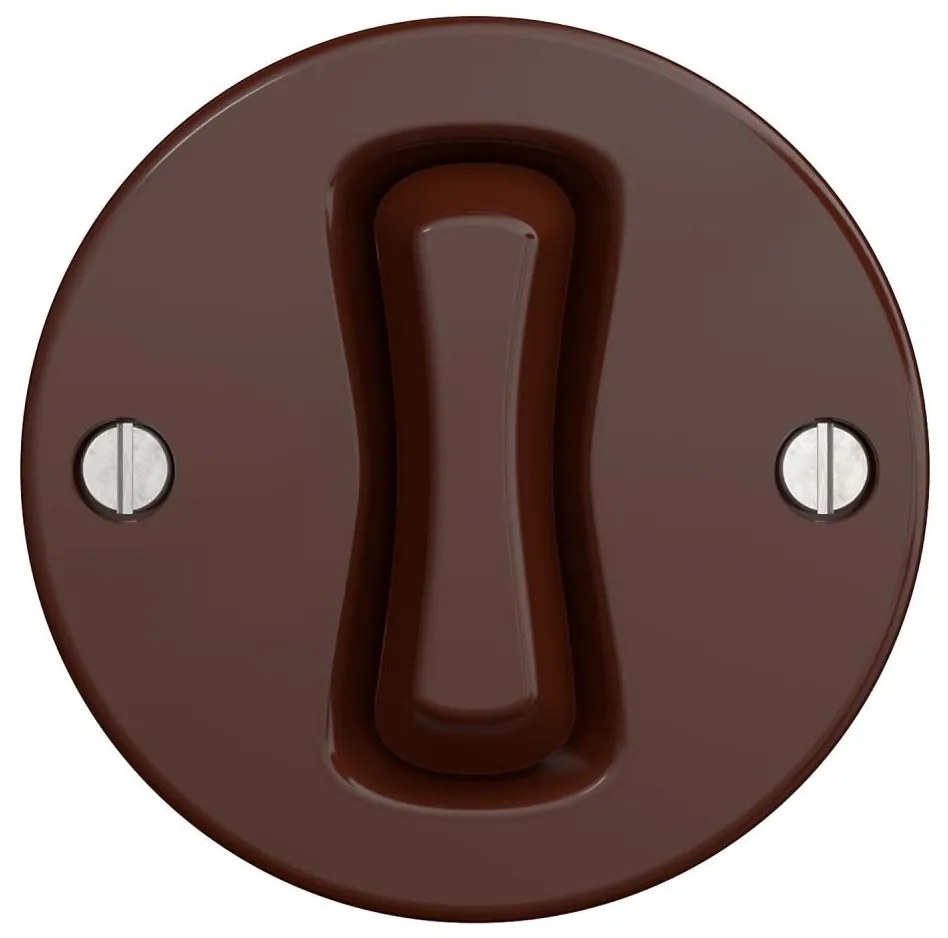 Kliklap - Pulsante retrò senza cornice marrone