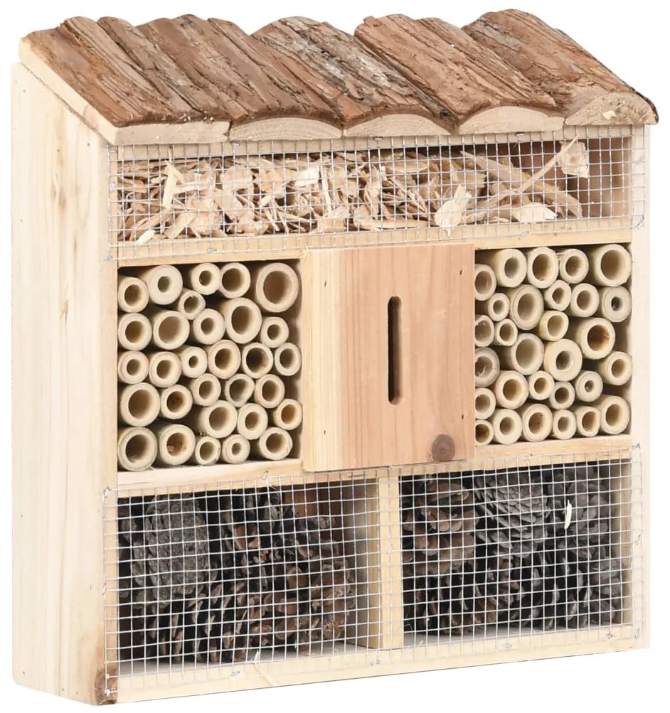Casetta Per Insetti 30x10x30 Cm İn Legno Di Abete /