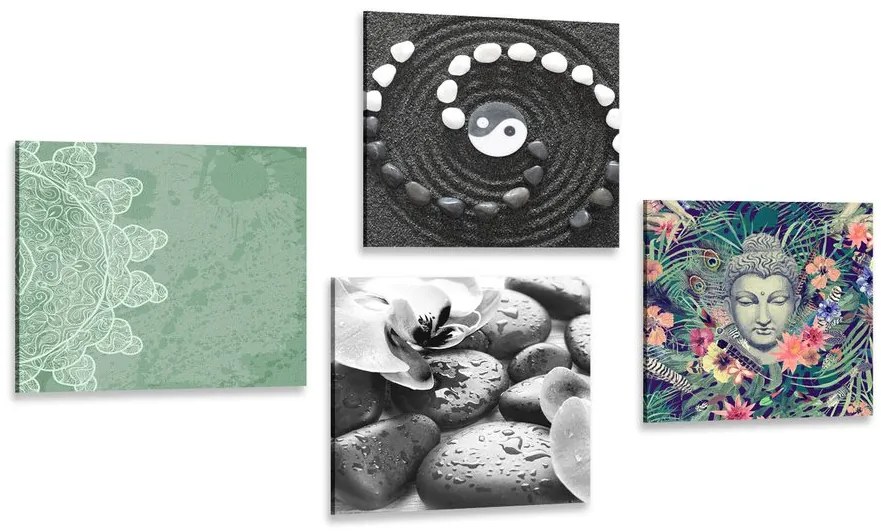Set di quadri – Feng Shui in combinazione insolita