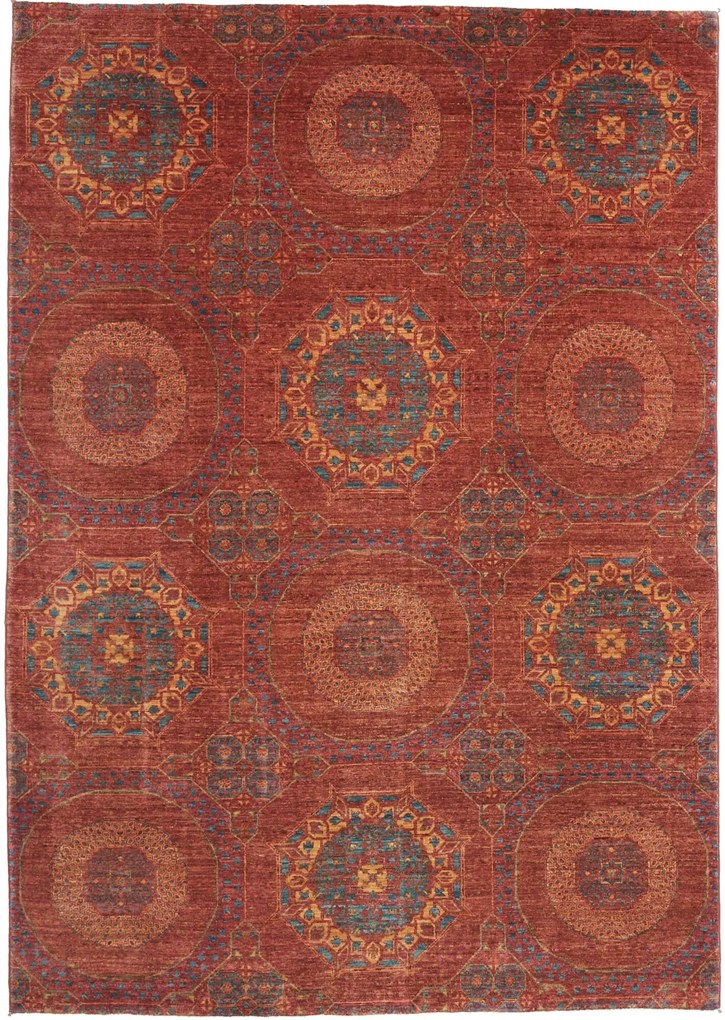 Mamluk Tappeto 230 x 170 Viola (Pakistan) Annodato A Mano