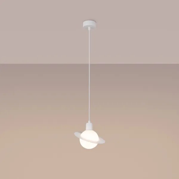 Sollux SL.1356 - Lampadario a sospensione con filo HYPERION 1xG9/8W/230V bianco