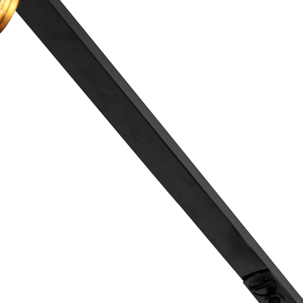 Sistema a binario moderno monofase con 5 faretti bronzo scuro - Jeana