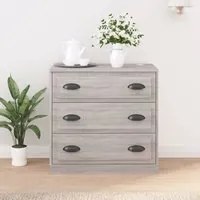 Credenza Grigio Sonoma 70x35,5x67,5 cm in Legno Multistratocod mxl 102281