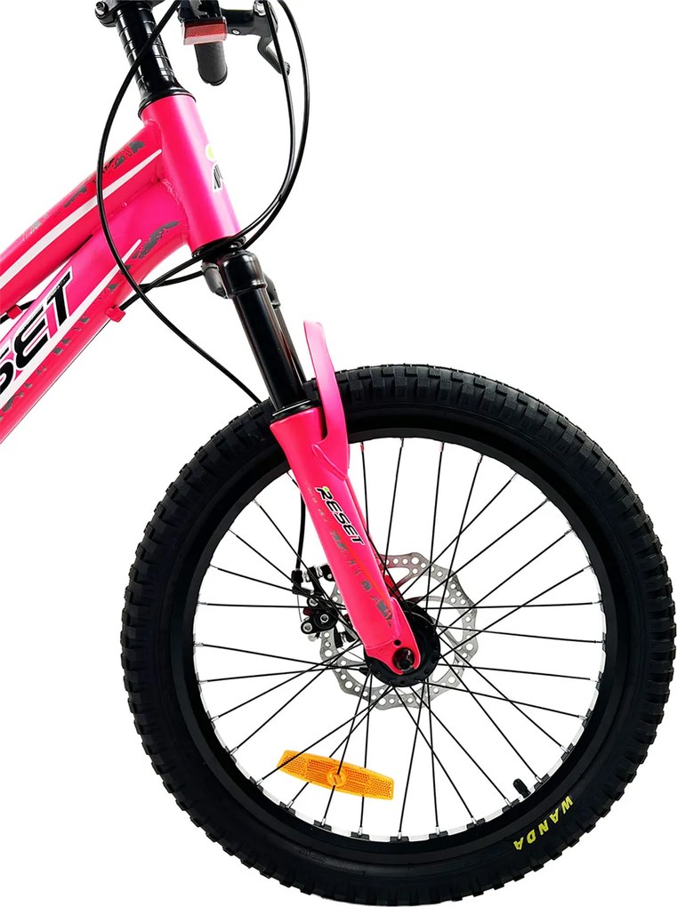 Bicicletta Mountain Bike per Bambini Unisex 20" MTB Phoenix 7V in Acciaio Fucsia...