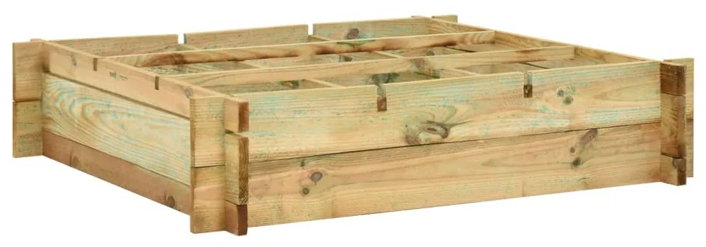 Letto Rialzato 90x90x20 Cm İn Legno Impregnato /