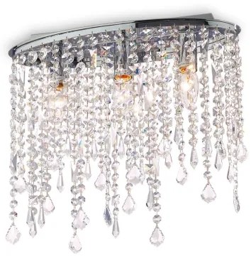 Ideal Lux - Plafoniera in cristallo RAIN 3xE14/40W/230V cromo lucido