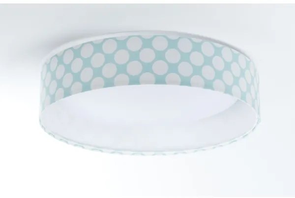 Plafoniera LED GALAXY KIDS 24W 230V verde/bianco a pois