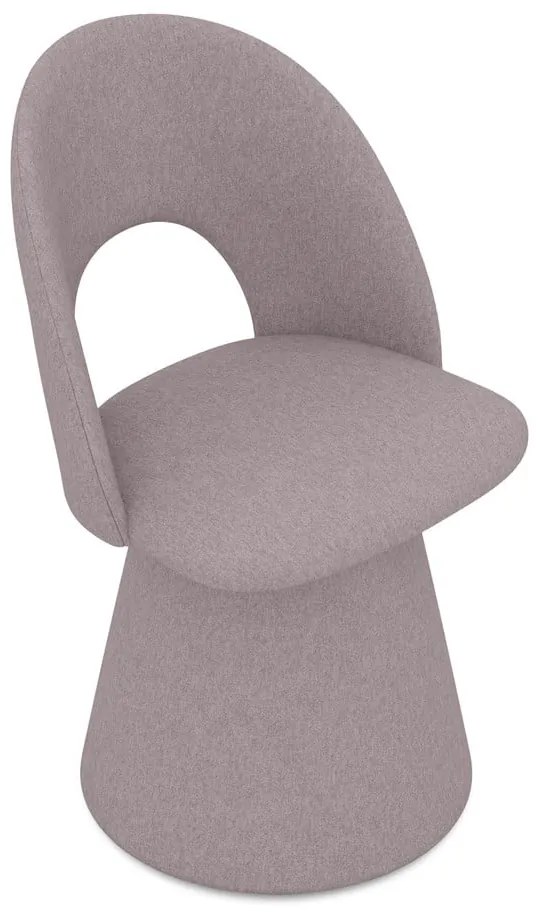 Sedia da pranzo lavanda in imbottito Kalo – Makamii