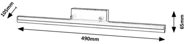 Rabalux 2166 - Illuminazione LED per specchi da bagno EVAN LED/12W/230V 49 cm IP44