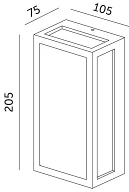 LED Applique da esterno ENTERA LED/10W/230V 4000K IP54