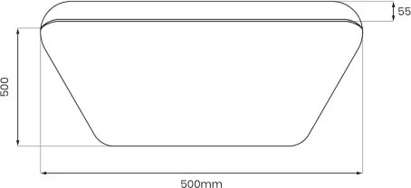 Plafoniera LED NEMO LED/36W/230V 50x50 cm cromo lucido