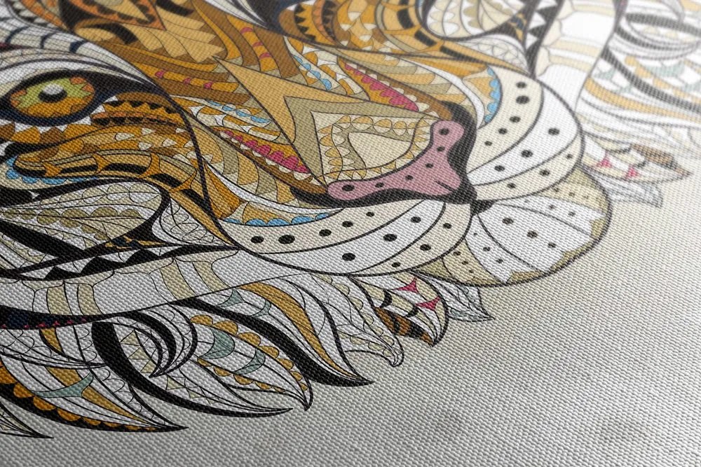 Quadro su tela – Tigre con motivo