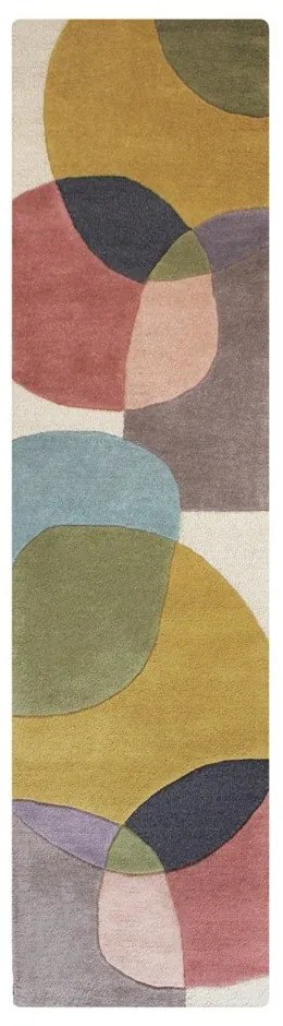 Passatoia in lana tessuta a mano 60x230 cm Glow Multi – Flair Rugs