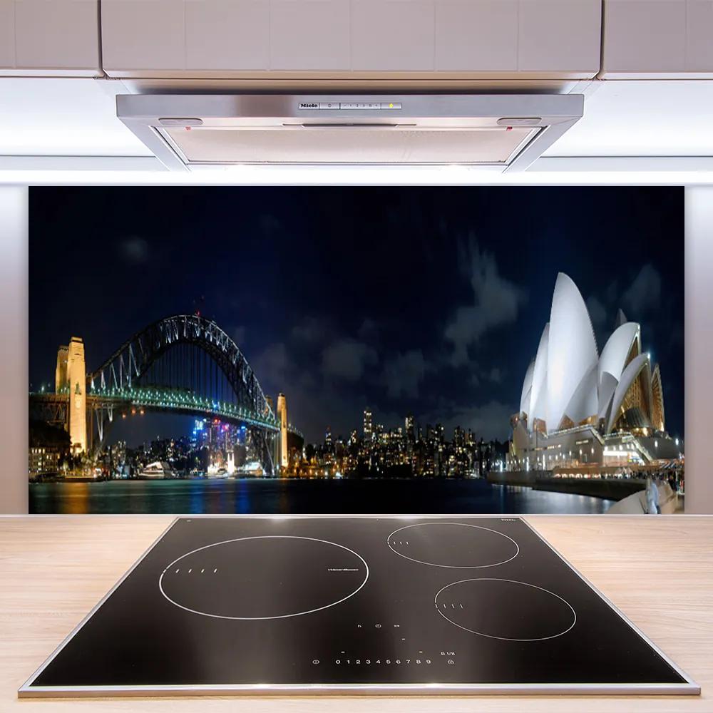Pannello cucina paraschizzi Architettura del ponte di Sydney 100x50 cm