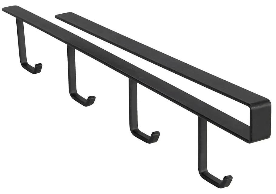 Gancio nero per 4 tazze sotto la mensola - Wenko