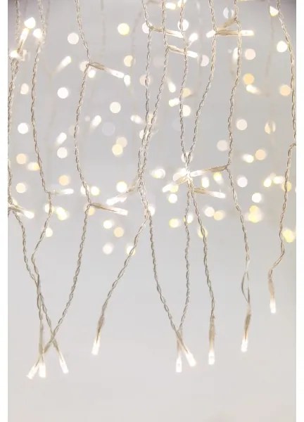 Tenda luminosa LED dimmerabile per esterni CURTAIN 360xLED/8,4W/230V 2x2 m IP44 bianco caldo + telecomando