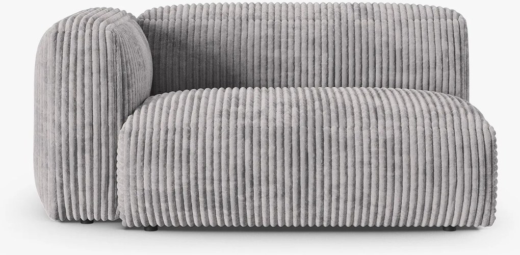 Modulo con bracciolo Martina in velluto a coste – 160x120 cm