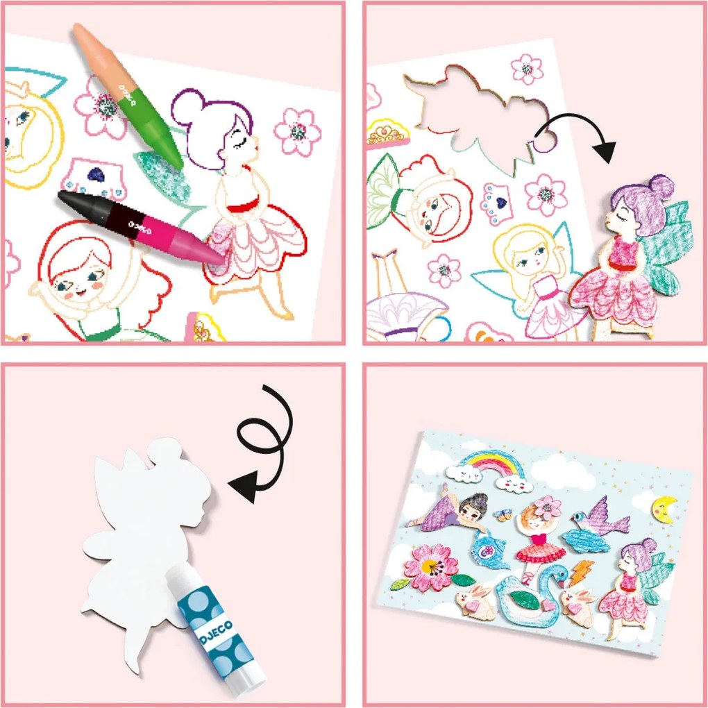 Gioco d'arte - Creiamo il mondo di una ragazza - Collage